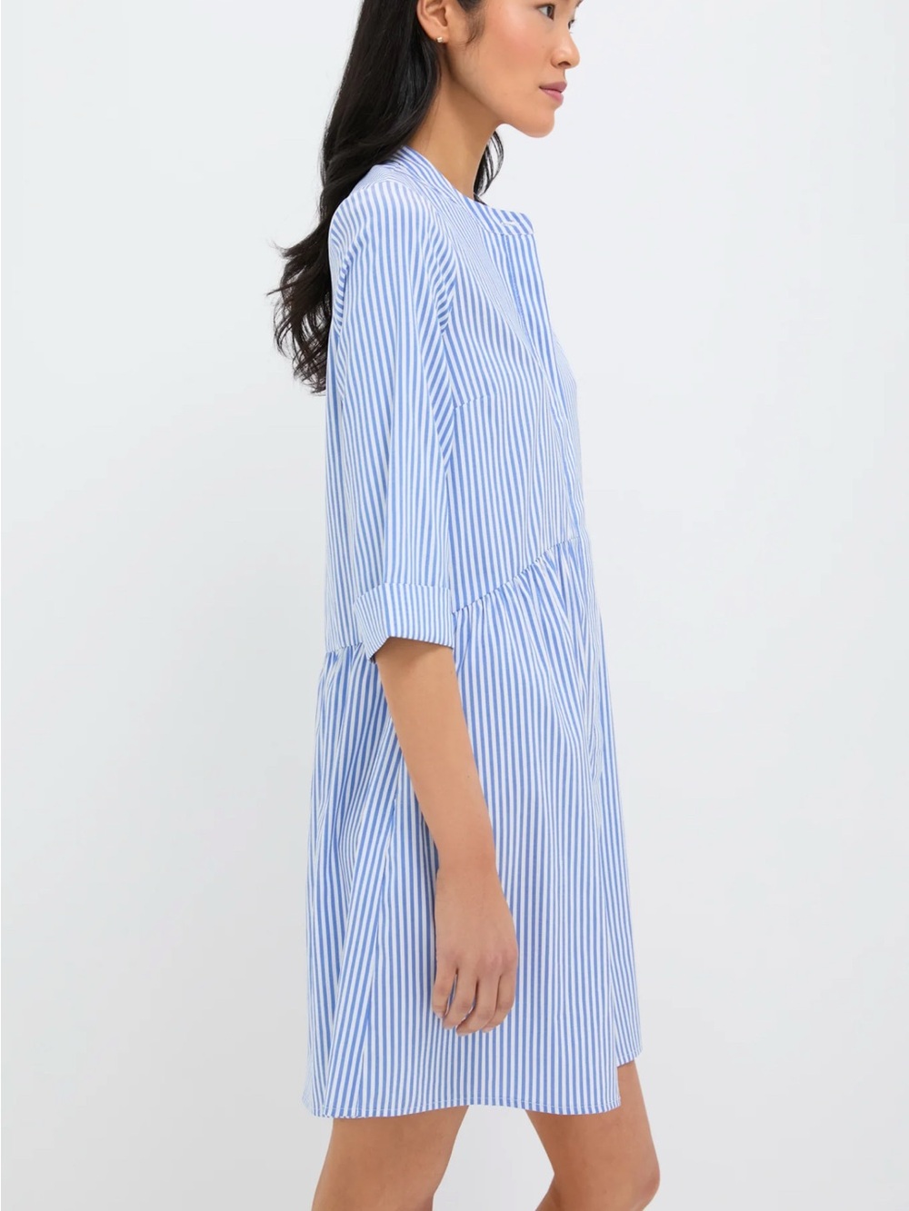 Tuckernuck Blue Stripe Royal Shirt Dress, M - Picture 3 of 9